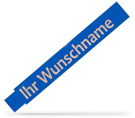 andSmile Zollstock personalisiert - Meterstab mit Namen - personalisierter Zollstock aus Buchenholz - Werkzeug mit Gravur & Wunschname - Geschenk zum Geburtstag, Vatertag