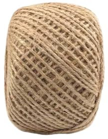 1 mm 2 mm natürliches Vintage-Juteseil, Schnur, Schnur, Jute, Basteln, Geschenkverpackung, Jute, Hanf, Gartenarbeit, Hochzeit, Party, Dekoration (Farbe: 1 mm, 100 m)