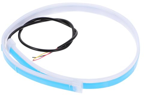 BELLIFFY Tubo de Superficie LED para Coche Luz Antiniebla y Tira de Luces de Circulación Diurna, Silicona Flexible, 12v, Mejora la Seguridad y Estilo Moderno