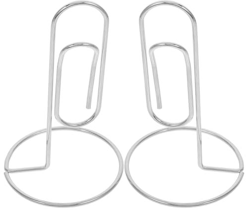PLAFOPE 2 Stück Metall Fotocliphalter 130mm Mit Sockel Stabiles Design Für Tischkarten Hochzeitskarten Halterungen Tischdekoration