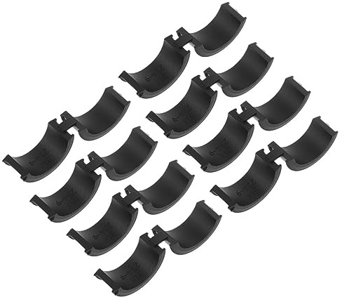 PAMINGONO Silikonscheiben für Lenker 8 Stück Schwarz, rutschfest | 31, 8 25, 4mm, für Halterungen und Messgeräte, Portable Ausführung, Stabiler Sitz