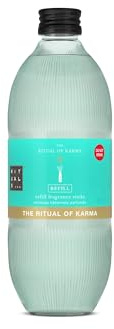 RITUALS Reed Diffuser 1x Nachfüllpack The Ritual of Karma - Zweifach nachfüllbar – Duftstäbchen mit Lotusblume und Weißem Tee – Belebender Raumduft - 1x 500ml