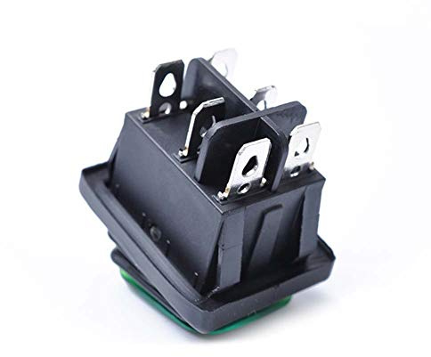 Interrupteur À Bascule 6P Marche Arrêt 6 Broches 12 V Pour Voiture Bateau Borne Argentée 30 A 125 V CA Résistant Longue Durée