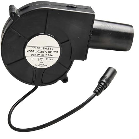 Oceanlend 9733 Soplador de alto rendimiento para cocinar barbacoa con fácil conexión a través de puerto CC, para uso en exteriores