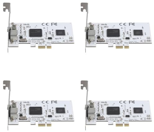 Tuesoa 4X PCIE Expansion Card PCIE to AV Surveillance HD 640X480 Resolution Video Capture Card Image Capture Card