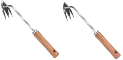 ifundom 2 Pezzi Estrattore Manuale di Erbe Infestanti Sradicamento Mano Strumenti da Giardino Maniglia Estrattori Diserbo Estrattore Staccabile Giardinaggio Utensili Metallo