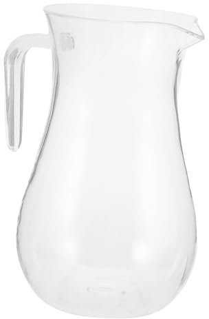 Luxshiny Decanter per Vino in Plastica Riutilizzabile Brocca per Bevande Manico Comodo Contenitore per Acqua tè e Succhi Versatile per Uso Domestico e Bar