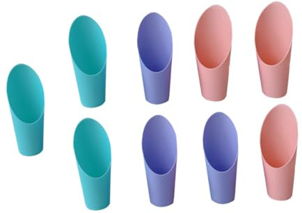 Hemobllo Set 9 Pezzi Paletta in Plastica per Piantare Piante Grasse e Fiori, Facile da Pulire, per Giardinaggio e Coltivazione in Vaso Colore Casuale