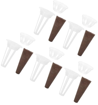 DIYEAH Kit di Coltivazione Senza Terra Coperchio Isolante Vasi per Piante Cestini per Crescita Spugna per Germogli Design Scanalato per Radici