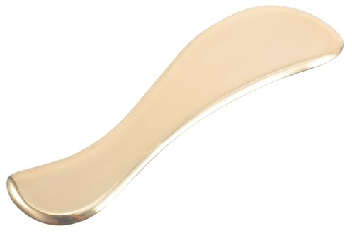 IMIKEYA Massage Schabbrett aus Messing 12,5x2,6x1cm Ergonomisch Stresslösend Gua Sha Board für Haut und Armmassage Wellness Tool für Profis Privatnutzer