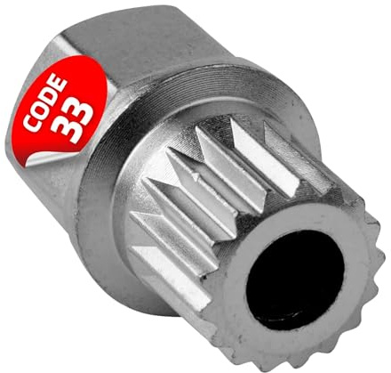 SW-Stahl 02381L-4 Felgenschloss Adapter 33 für BMW - Radsicherung Schlüssel | Passgenaues Demontage Werkzeug zum Lösen der Radsicherungsschrauben, aus robustem Chrom-Vanadium-Stahl, für Modelle bis 2012