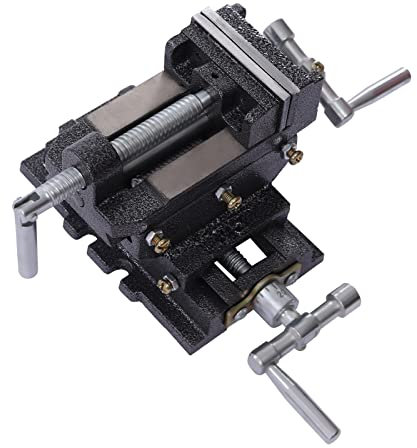 Máquina de abrazadera de tornillo de banco de 3 Prensa de taladro Tornillo de banco compuesto XY Movimiento bidireccional de 2 vías Máquina de abrazadera de tornillo de banco deslizante transversal