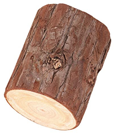FOMIYES Wood Stump Candle Stand for Home Decor – Sturdy Natural Wood Candle Holder Multi-Color Design, for Bedroom Or Office Table Centerpiece