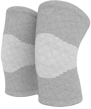 MEIION neuleben Relieve - Bambus Knie Kompressions-Bandage Kniestrümpfe Gym Unisex-Sport- und Fitness-Knieorthese Kniebandage Sport-Knieschoner Atmungsaktiv und Bequem für Damen und Herren Grau M