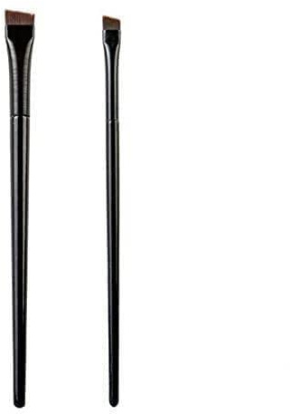 TROGN Brocha para reparación de sombra de ojos, corrector, base, maquillaje, ángulo oblicuo, cepillo fino para cejas