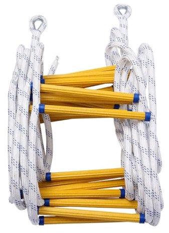Feuerleiter – Notfall-weiche Leitern, Tear-Resis-Strickleiter, Fenster und Balkon, for Zuhause, Fenster, Balkon, Geländer, Baumhaus (Size : 10M)