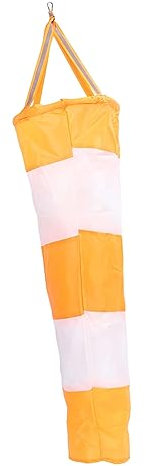 Windmesstasche Windsack Windmesssockentasche mit Reflektierendem Gürtel 31,5 Zoll Orange für Meteorologie-Chemietechnik-Windsäcke (Fluoreszierender Stil)