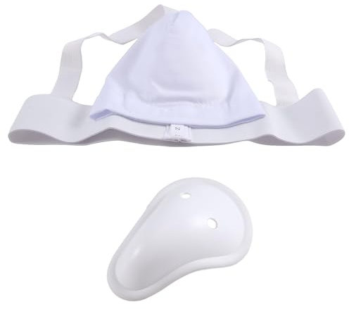 Naugan Groin Protector Cup Men, Boxing Kickboxing Muay Groin Guard, Ventilated Adjustable, Karate Fighting Training S