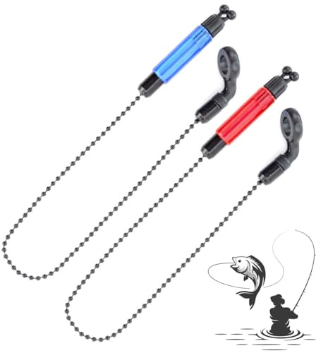 NOPKESV 2 Pièces Bobines de Pêche,Indicateurs de Morsure pour Carpe,Légères,Swingers,Alarmes de Morsure Équipement Grossière,Pratiques pour Nocturne de la Carpe,Detecteur de Touche,Accessoires