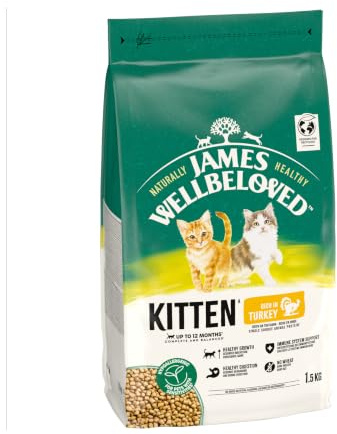 James Wellbeloved Hypoallergenic Dry Cat Food for Kitten Turkey 1.5 kg