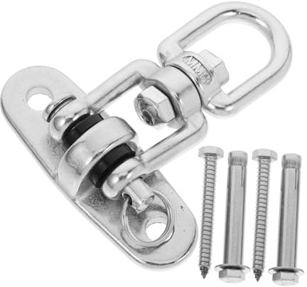 VINTORKY Deckenhaken Schwerlast-hebehaken Edelstahl Schaukelhaken Mit Drehfunktion Robuste Aufhängung Für Hängesessel Hängematten Und Gartenmöbel Schwerlast Deckenhaken Für Innen Und Außen