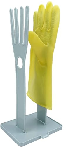 Keuyeo Glove Holder Glove Drying Rack Plastic Reusable Cleaning Glove Dryer Rack Stand Towel Storage Holder Kitchen Sink Tools for Kitchen
