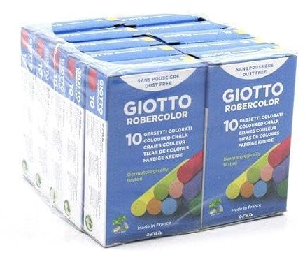 Gessetti Giotto Multicolore 10 Pezzi - Marca: Giotto - EAN: 8000825022340