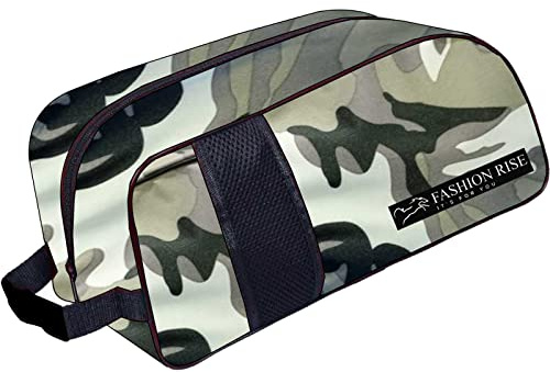 Vattentät sportstövel/skor/resväska för fotboll cricket rugby golf toalettartiklar gym för män/kvinnor, Camo grå, Skoväska