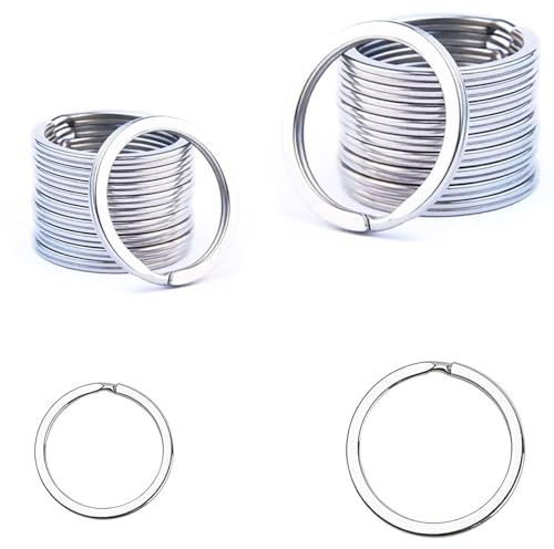 20Pcs Porte-clés, Anneaux Ф20mm, Ф30mm,plats pour toutes sortes de clés, Bricolage, Artisanat