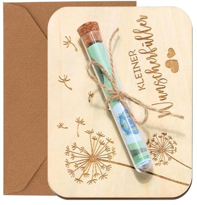 KEMUZ Geldgeschenke Verpackung mit Reagenzgläser, Geldgeschenk Verpacken, Hochwertige Umschlag Reagenzgläsern und Hanfseil, Perfekt für Weihnachten, Geburtstag, Hochzeit