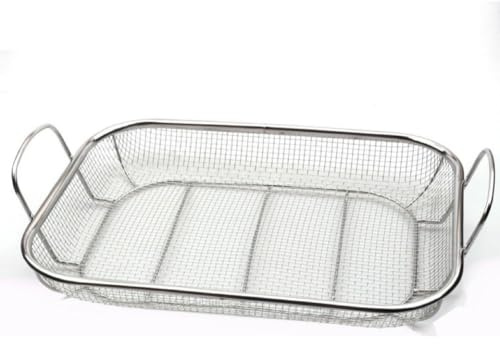 Panier de barbecue en maille avec poignées profondes en acier inoxydable pour légumes, poissons, cuisson en plein air