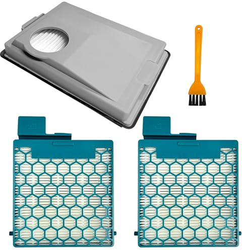 CX1 Filter Sets Compatible with Miele Boost CX1 Vacuum Cleaner Active, PowerLine, Parquet PowerLine, Alternative Filter for SF-HY 60 / SF-HA 60 (Hepa Filter*2/Fine Dust Filter*1/ Brush*1)