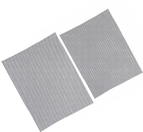 ORFOFE 2 Stück Antihaft Grillmatten 40x30cm 33x40cm BBQ Grillnetzmatten Aus Hitzebeständigem Material Wiederverwendbar Und Spülmaschinenfest Geeignet Für Gasgrill Herd Und Picknick