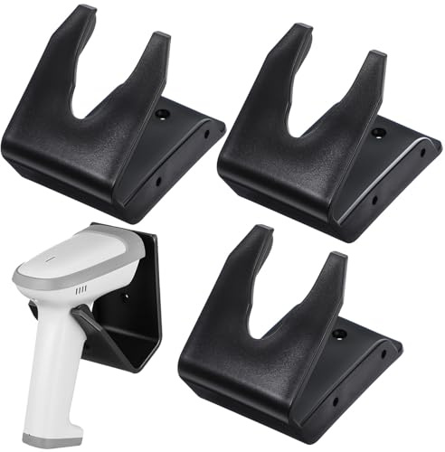WRITWAA 3 Stück Barcode Scanner Halter Stabile Handscanner Halterung mit Hängebefestigung Platzsparend für Supermärkte Einzelhandel