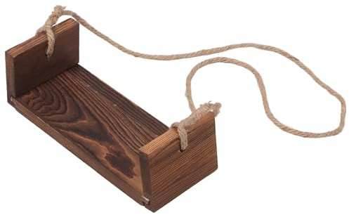 Accessoire Photo Né Balançoire en Bois Café pour Bébés et Tout-petits | Style Vintage, Finition Lisse et Sûre, Montage Facile, Posture Adaptée, Usage Patio et Séance Photo
