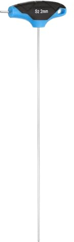 QUARKZMAN Llave Hexagonal De Palanca T 2mm 240mm De Longitud Brazo Extra Largo Acero S2 Llave T Hexagonales Internas Llave De Reparación Para Mantenimiento Doméstico Azul Negro