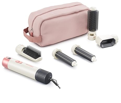 Tristar Airstyler, 5-i-1 stylingverktyg med 5 tillbehör, DC-motor, 3 värmenivåer, 1 steg, 1 000 W, 360° vridkabel, förvaringsväska, HD-2470
