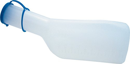 Pflegehome24® Urinflasche für Männer 1 Liter, milchig mit Deckel - Urinflaschen Urinente