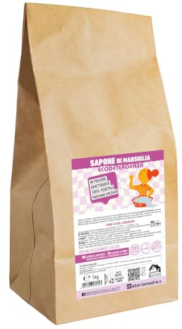 Sapone di Marsiglia in polvere 100% vegetale profumo speziato - Busta 1kg