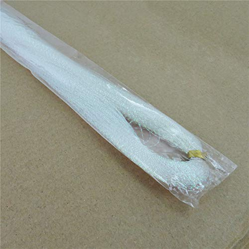 Extension per capelli scintillanti e lucide, 71 cm, 300 ciocche di extension per capelli, a spirale, colore bianco
