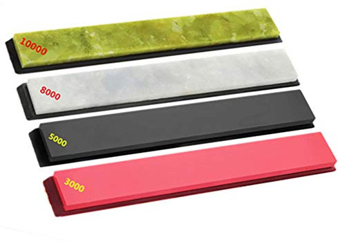 Pietra per affilare per affilare pietre per affilare, set da 4 pezzi per cucina, tattico, caccia, forbici, rasoi, spade e altro (150X20x5mm)