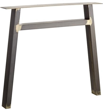 SOTECH Tischgestell H-Form Stahl Used Look Profil: 80 x 40 mm Höhe: 720 mm Tiefe: 800 mm Tischkufen Industriedesign Tischuntergestell Tischkufe Kufengestell