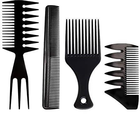 Layhou 3-in-1-Kunststoffkämme Detangling Haar Kamm Breiter Zahnkamm Antistatischer Kamm Friseur Styling-Tool (#3)