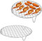 Grille de barbecue ronde en acier inoxydable,1.8mm Grille de barbecue ronde,Grille de barbecue ronde en maille,Grille de barbecue ronde en acier inoxydable avec pieds,Convient l'extérieur, le camping.