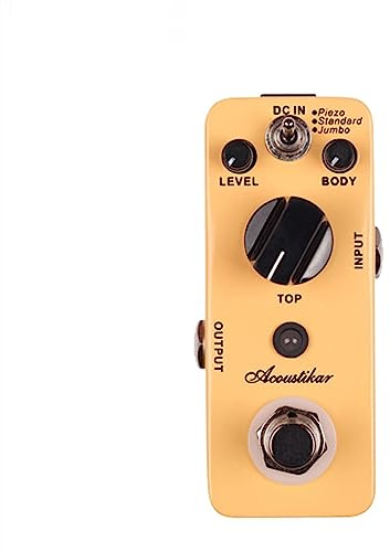 Gitarreneffekte Akustikgitarren-Simulator-Effektpedal True Bypass Mit 3 Modi Metallgehäuse-Gitarrenpedal