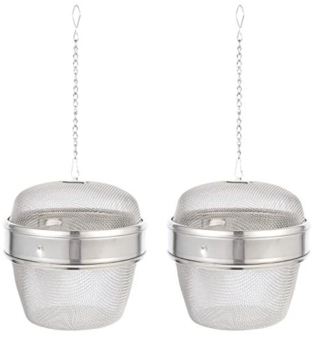 BESTonZON 4pièces Panier De Nettoyage Acier Inoxydable Pour Montres Et Bijoux Accessoire Pratique De Nettoyage à Vapeur Infuseur à Thé Multifonctionnel