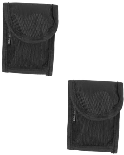 ibasenice 2stücke Saxophon Mundstück Aufbewahrungstasche Tragbare Tasche Für Trompeten-mundstücke Wasserabweisend Schützende Pouch Für Blasinstrumente Für Musiker Und
