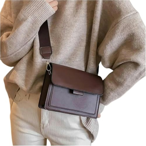 Gyios Damen-Umhängetaschen Vintage Crossbody Bags Für Frauen Umhängetaschen Damen Handtaschen Geldbörse-Brown-a