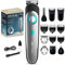 Cecotec Bartschneider mit Akku PrecisionCare Multigrooming Trimmer 6-in-1. Kämme 3-20 mm, Aufbewahrungsbasis, Körperrasur, IPX7 Wasserdichtigkeit, 60 Minuten Autonomie, Schnellladung