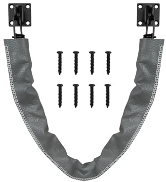 Nuk3y Heavy Duty Storm Crash Chain with Solid Brass Bracket (Matte Black, 20-1/2)